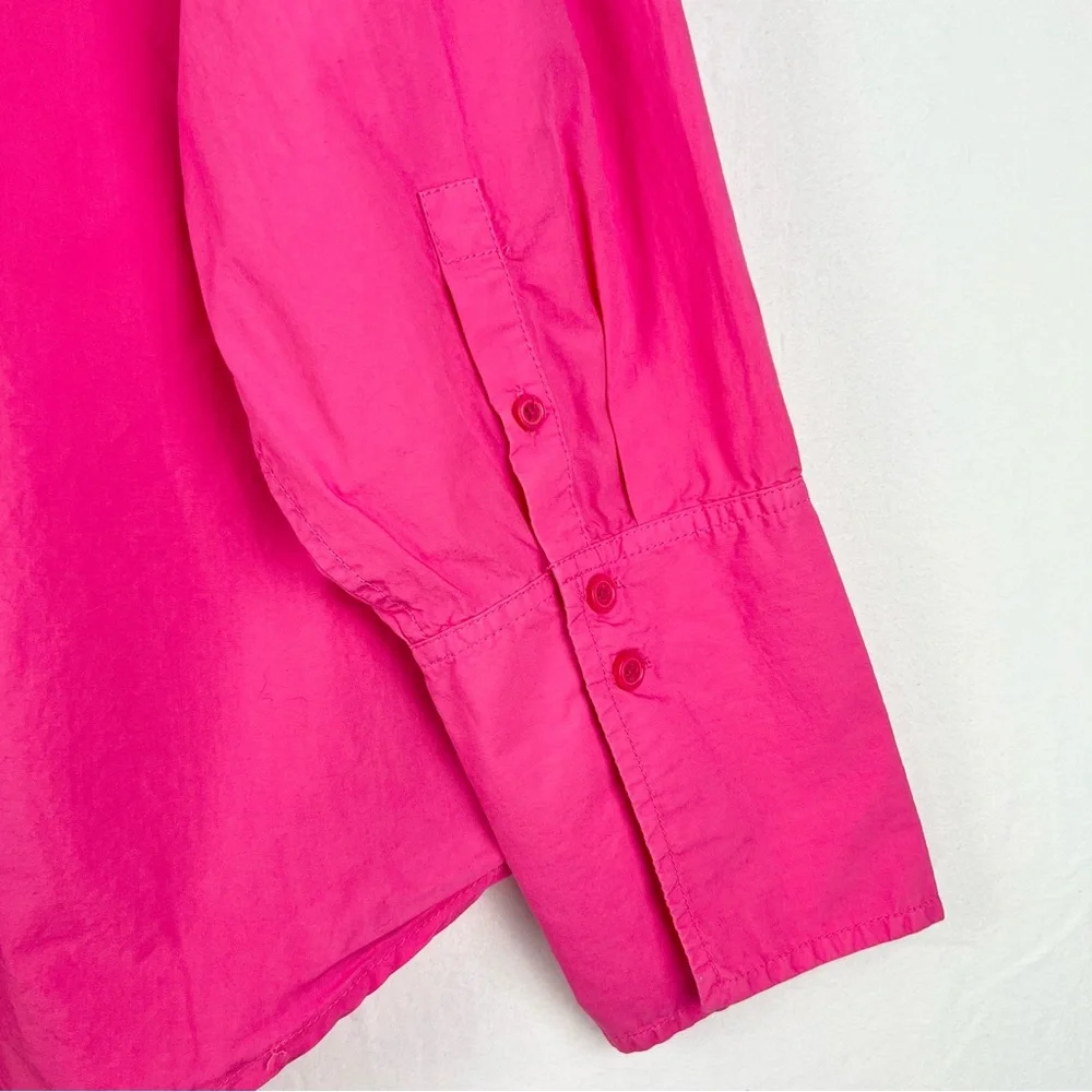 J Crew Garcon Shirt Sz 18 Pink cotton poplin Classic Preppy Casual Office